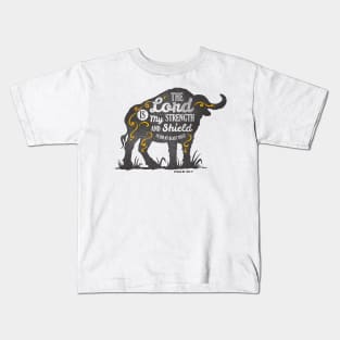 Elephant silhouette with motivational words of wisdom Kids T-Shirt